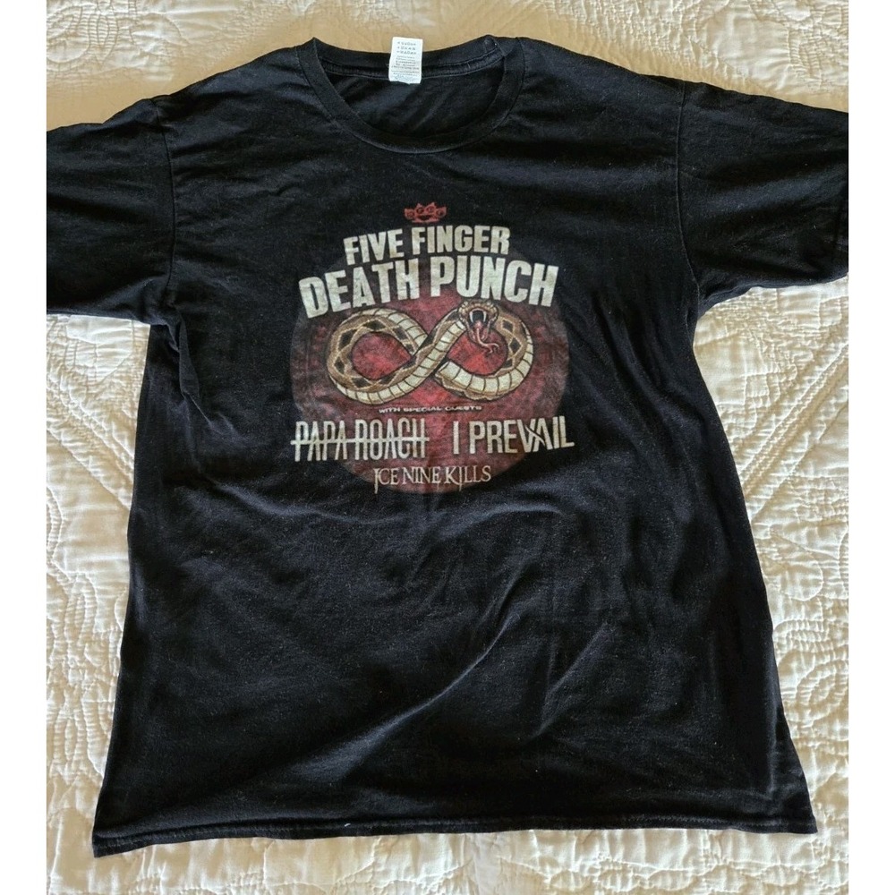 Five Finger Death Punch Concert Tour Tee Shirt 2020 Cancelled Covid Adult L HTF